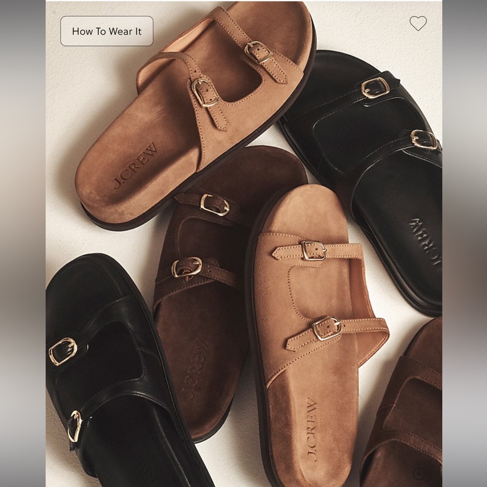 J. Crew New Colbie buckle sandals in suede - Picture 4 of 10
